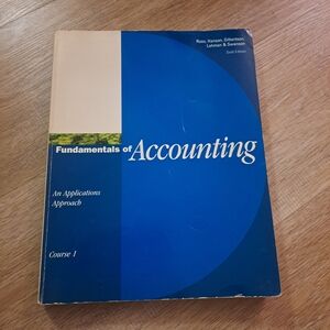 Fundamentals of Accounting An Application Approach 1995 Used